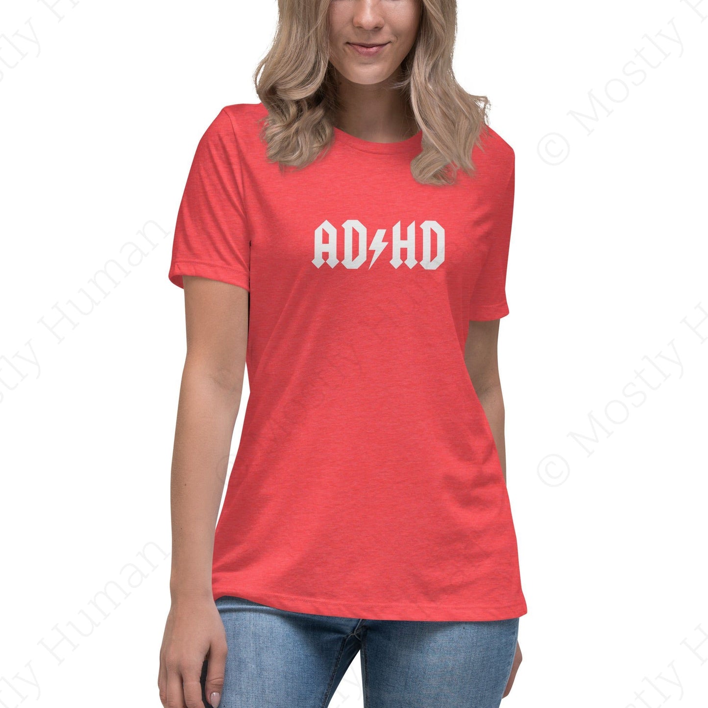 ADHD | Heather Red Female | Mostly Human