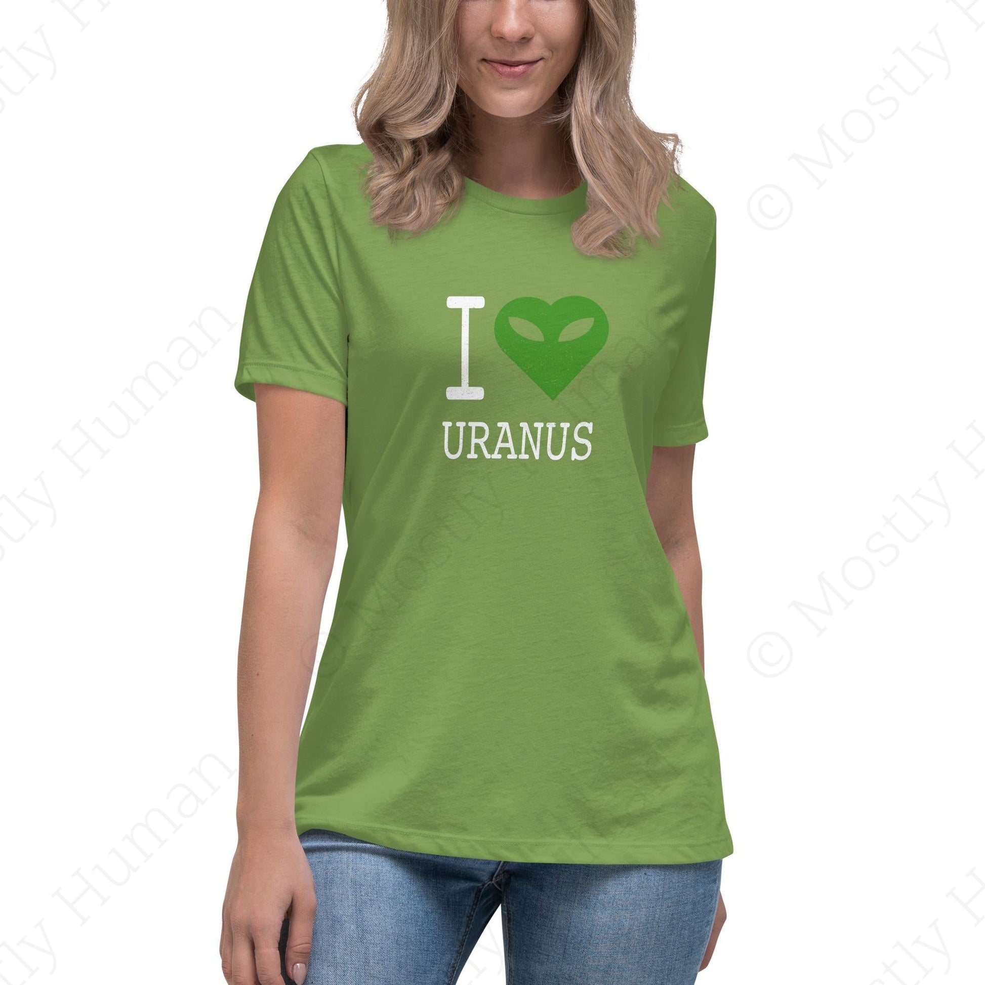 I Love Uranus | Heather Red Female | Mostly Human