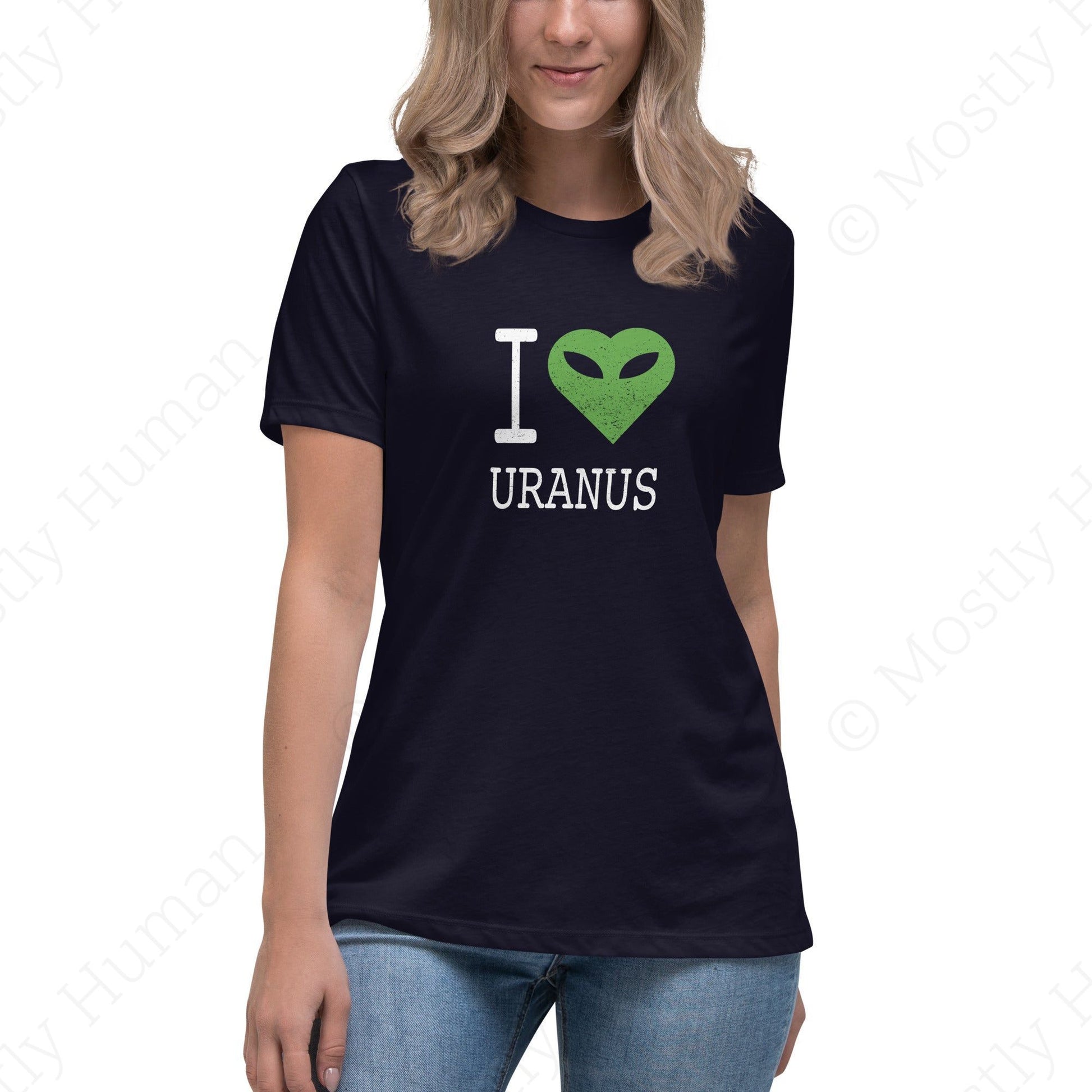 I Love Uranus | Navy Female | Mostly Human