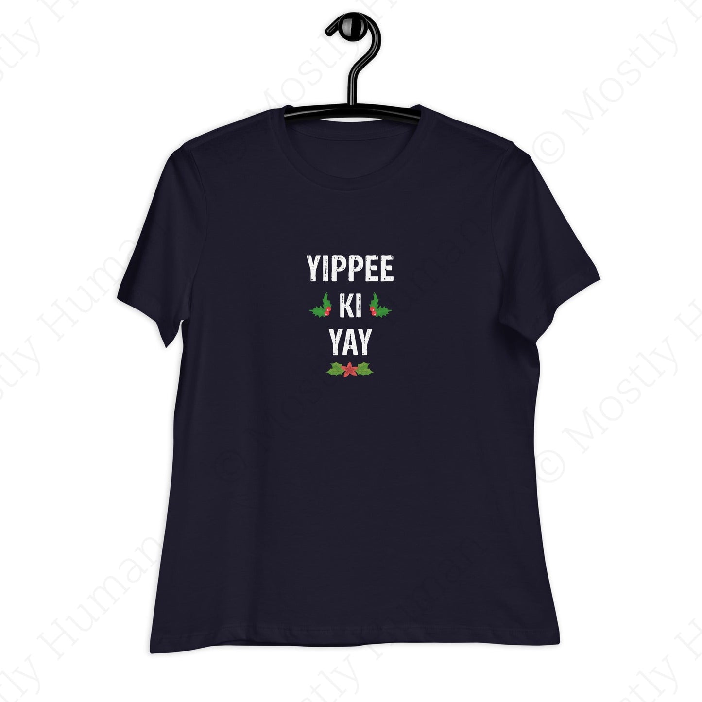 Yippee-Ki-Yay Christmas | Navy Female | Mostly Human